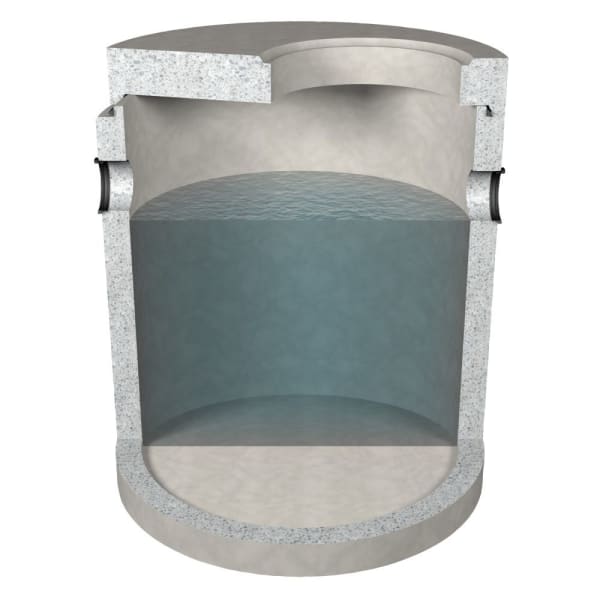 friwa-sep Schlammfang SF Typ 300.40D Ø 3000 H 3450 d1 600 W 140 mm -thumbnail