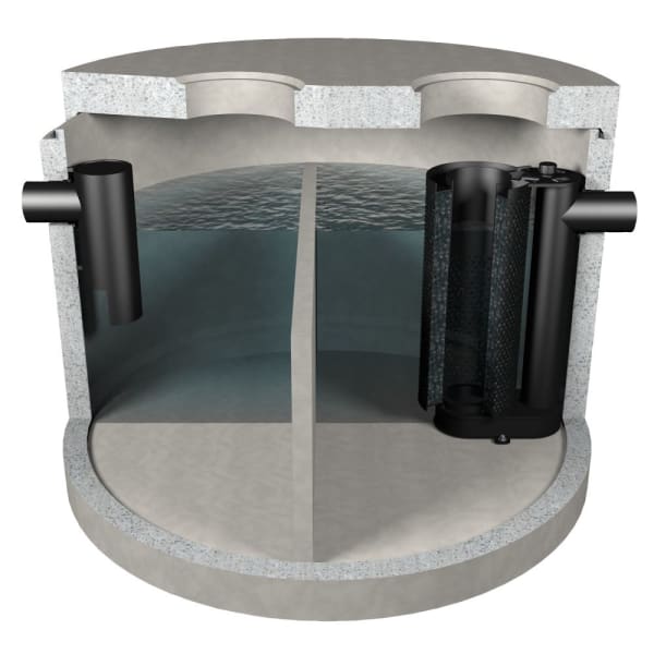 friwa-sep Kompaktanlage SF/MAK NG 30 Abscheider Ø 3000 H 2200 d1 800 W 140 mm-thumbnail