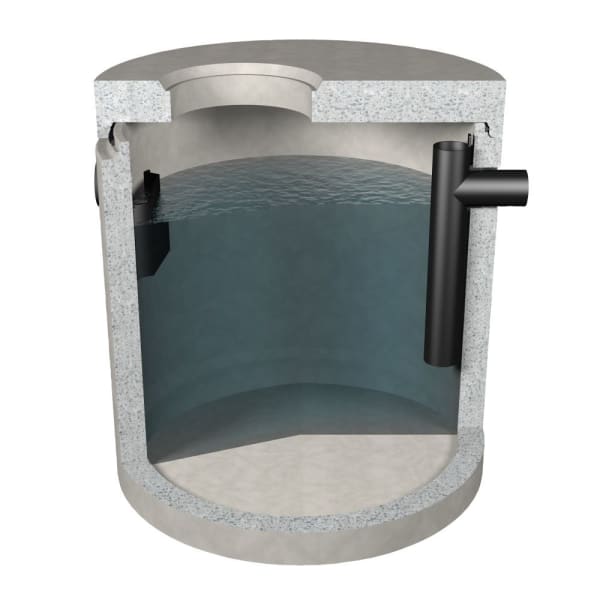 friwa-fat Fettabscheider FA NG 15 Ø 2500 H 1830 d1 600 W 120 mm -thumbnail