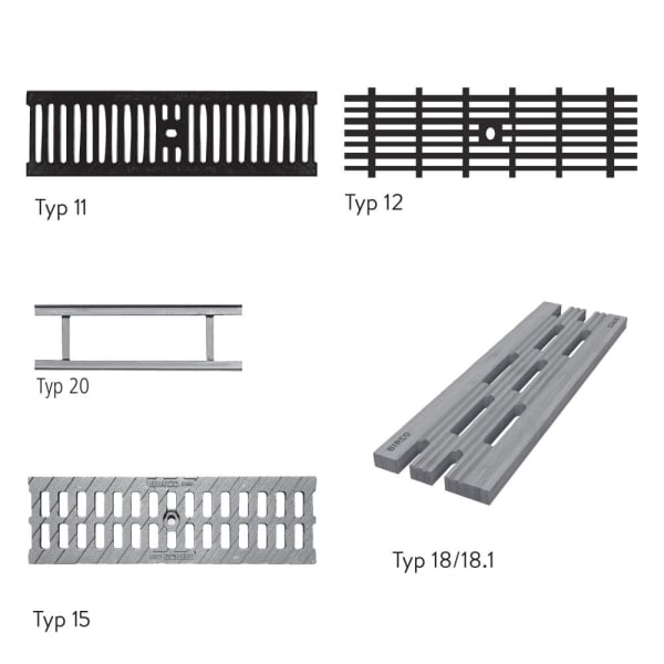 BIRCO LIGHT Abdeck., Typ 15, NW 100 AS, Gu-Ro, 1-fach Verschr., L 500, MW 45/16-thumbnail
