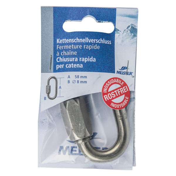 MEISTER Rapid-Kettenglied Chromstahl ø 8 mm 58 mm blank-thumbnail