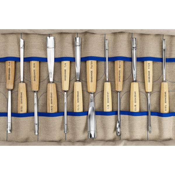 PFEIL Schnitzwerkzeugset 12Stk. In Rolletui-thumbnail