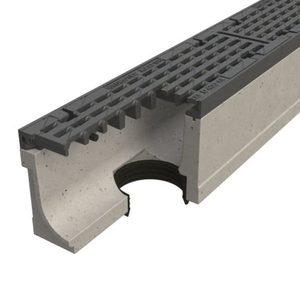 BGS Rinnensystem MAXI 100 inkl. Gussrost D400 1-5.0DA-thumbnail