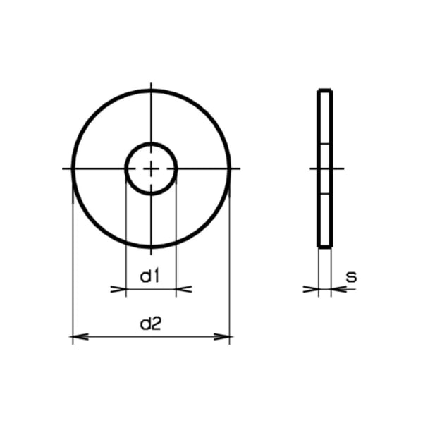 Karosserie Scheiben ohne Fase Stahl verzinkt blau 140 HV 8.4 x 30 x 2 mm-thumbnail