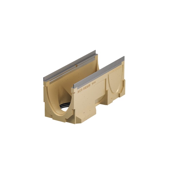 ACO Multiline Rinne V150G Typ 0.2 mit Auslauf DN150 mm 500 mm Guss -thumbnail