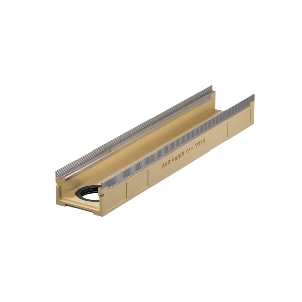 ACO Multiline V150G Flachrinne 12 cm mit Dichtung DN/OD100 mm Guss-thumbnail