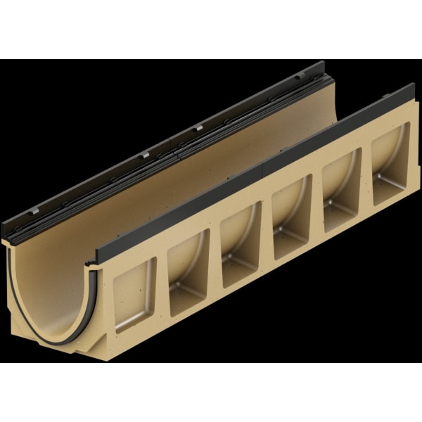 ACO SD150 Rinne Typ 8 mit Gefälle 0.5% 1000 mm Guss-thumbnail