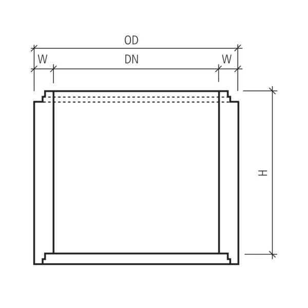 CENTUB Schachtring bewehrt FK 30 Ø 1500 H 1000 W 120 mm-thumbnail