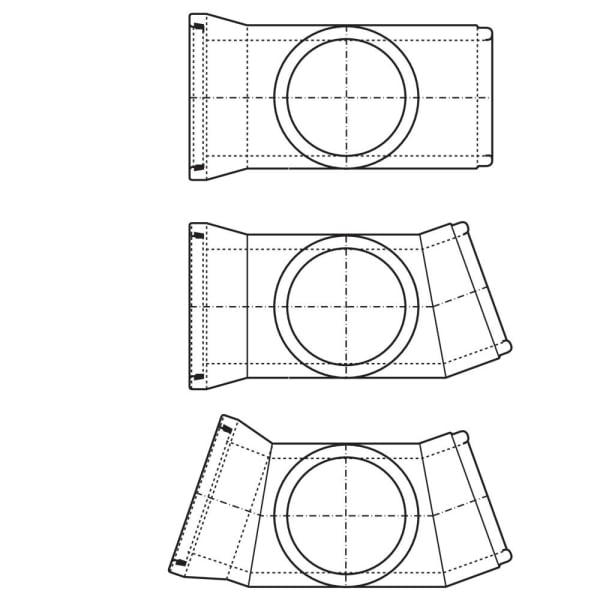 CENTUB Durchlaufschachtunterteil 2 Segmente Ø 1000 H 1320 W 120 mm-thumbnail
