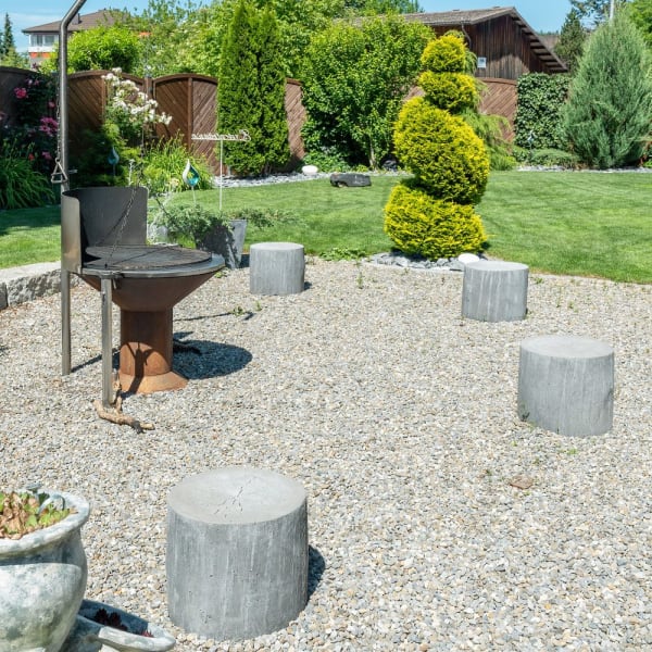 LENIA Hocker naturgrau leicht gefast D 40-42 H 41 cm-thumbnail