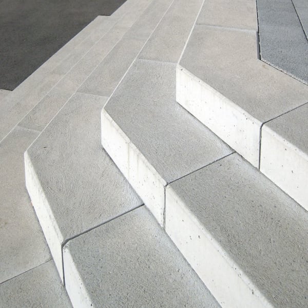 PARCO Blockstufe grau abgerieben, Trittkante gefast L 120 cm B 36 cm H 17 cm-thumbnail