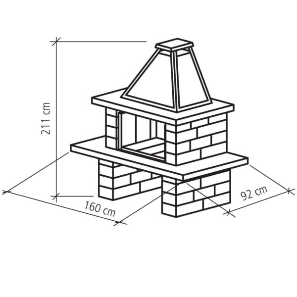 SANTURO Cheminée mit Chromstahlhut-thumbnail