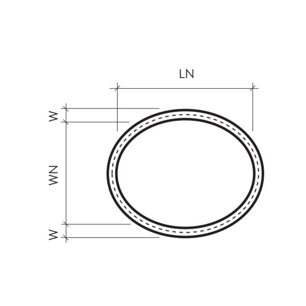 Beton Ovalrohr 90/110 cm 50 cm ohne Fuss-thumbnail