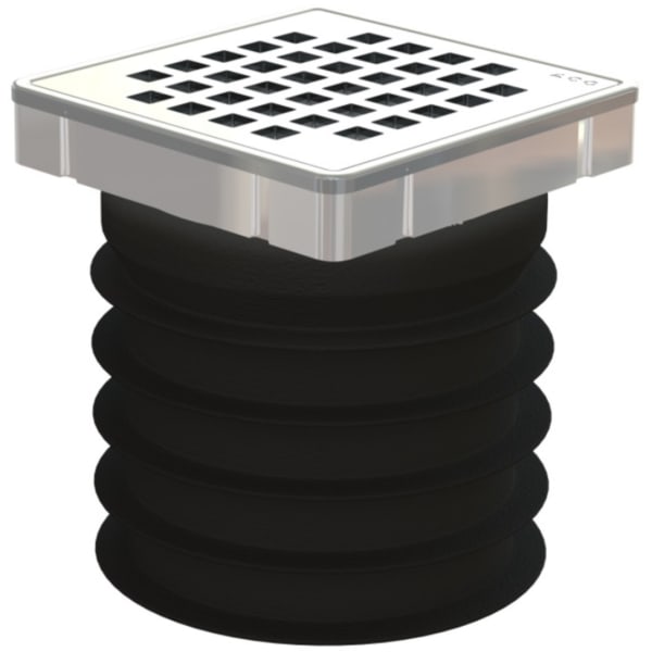 ACO Bodenablauf Passino Quadro DN 100 Rost Edelstahl-thumbnail