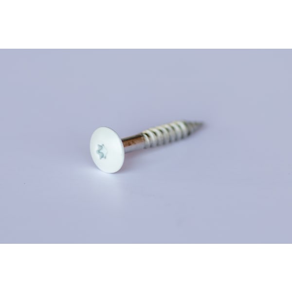 Fassadenschrauben 2262 weiss Edelstahl rostfrei 5,5 x 35 mm-thumbnail