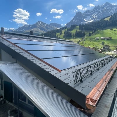 Photovoltaik-Indachlösung von Sunskin Roof Lap - Fertiges Projekt
