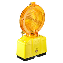 Baustellenlampe, 2-seitig, "ASPHALT",  mit Schlüssel, ohne Batterie