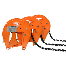 Rohrhebegerät, mit Kettengehänge, Tragkraft kg: 1500, Spannbereich mm: 40-120