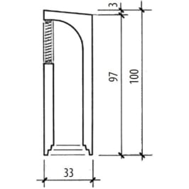 Swisscom Entlüftungskasten Typ A Höhe 100 cm