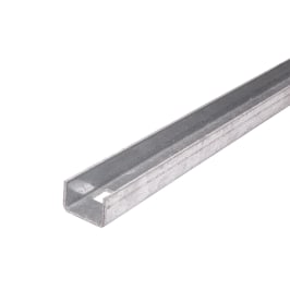 U-Schiene zu Distanzhalter FAST verzinkt 1630 mm - 4 Loch - Anfangs-Schienen