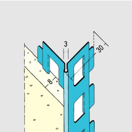 Kantenprofil Innenputz ab 8 mm rund