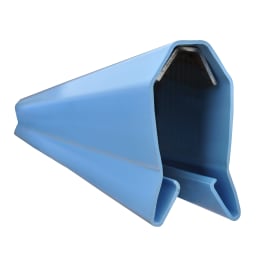 Ferrotop Anschlusseisenschutz Hart-PVC hellblau 40 / 90 mm 1.15 m