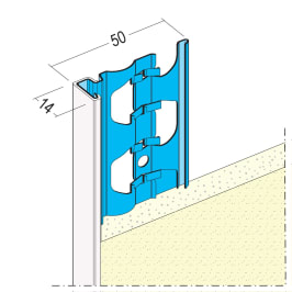 Protektor Abschlussprofil 1223 PVC 250 cm 14 mm 