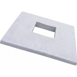 Munot-Kaminabdeckplatten F88 a (88 x 88 cm) Zug 20 x 20 cm