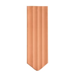 Biberschwanz 3/4-Ziegel gewellt spitz dunkelbraun (ZR)