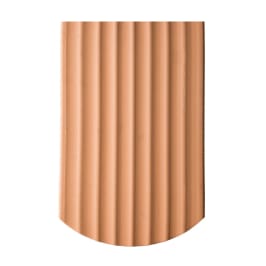 Biberschwanz 17/39 1 1/2-Ziegel gewellt rund braun (ZR)