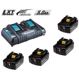 Makita Energypack 18V 5.0 Ah 4 Akkus + Doppel Ladegerät (Karton) EPAC18-504