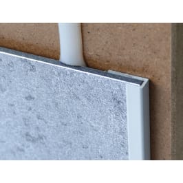 Alu U-Abschlussprofil zu Neocom-Design+ silber eloxiert Länge 3.0 m