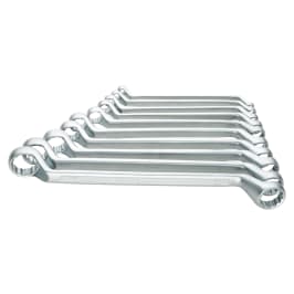 FORUM Doppelringschlüsselsatz gekröpft matt verchromt 10-teilig 6-27 mm