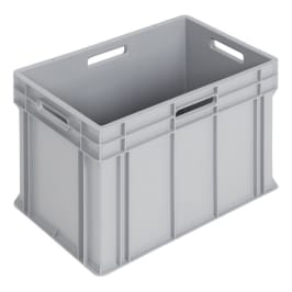 WEZ Stapelbehälter ohne Deckel 600x400x412 mm grau