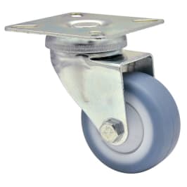 WAGNER Apparate-Lenkrolle Deluxe ø 50 mm mit Anschraubplatte Gummi ultrasoft