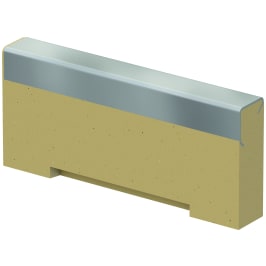 ACO Multiline V100E Kombistirnwand für Flachrinne 8 cm Edelstahl