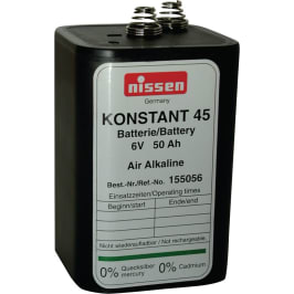 Batterie für Baustellenleuchte NISSEN Konstant 45 Ah, 6 Volt / 4R25