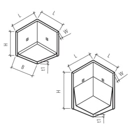 ROZTEC MIDI Winkelplatten Eckelemente glatt