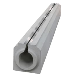 SECURRO Slimline-Rinne Kantenschutz grau unbehandelt D400 L 4000 B 400 H 430 mm