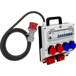 Wandverteiler 16A *CH*22m H07RN25 2xT23+2xT25+2xCEE400V/16A