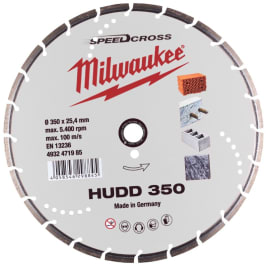 Milwaukee Speedcross Diamanttrennscheibe HUDD 350 mm für harte Materialien