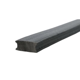GUMO D Distanzprofil Kunststoff schwarz gerollt L 1000 B 15 H 7 mm