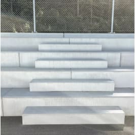 Blockstufen zu Vierkantelemente