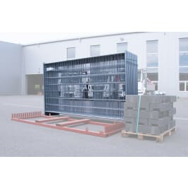 Baumat Mobilzaun 350 x 200 cm Standrohre DN 42 mm