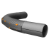 Symalit Flexbogen zu Längsverschlussrohren HDPE lang 132/120 mm
