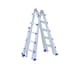 Teleskopleiter 4-teilig 4 x 4 Sprossen Länge 4.2 m