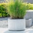 PARCO Pflanzentrog rund grau gestrahlt D 50cm H 40cm