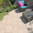 HACIENDA CAMINOS polygonales Plattensystem, terra-beige strukturiert gefast H 5.