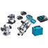 Makita Kantenfräse 18V + 2x bl1850b + dc18rc + Zubehör DRT50TJX11