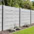 Betonzaun TREND LINE Normalplatte Dune grau L 180 cm B 4 cm H 30 cm